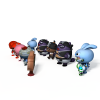 泡泡战士-角色人体-角色-VR/AR模型-3D城