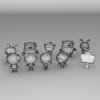 泡泡战士-角色人体-角色-VR/AR模型-3D城