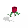 玫瑰花-动植物-花草-VR/AR模型-3D城