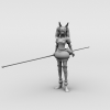 魔法少女-角色人体-角色-VR/AR模型-3D城