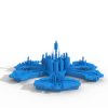 亚特兰蒂斯城市-艺术-3D打印模型-3D城