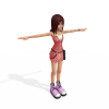 王国之心kairi-角色人体-角色-VR/AR模型-3D城