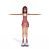 王国之心kairi-角色人体-角色-VR/AR模型-3D城