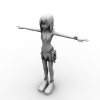 王国之心kairi-角色人体-角色-VR/AR模型-3D城