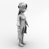 古代女孩角色-角色人体-角色-VR/AR模型-3D城