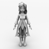 古代女孩角色-角色人体-角色-VR/AR模型-3D城