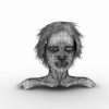 短发美女人体-角色人体-女人-VR/AR模型-3D城