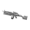 加装榴弹发射器的M249-军事-枪炮-VR/AR模型-3D城