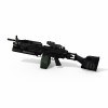 加装榴弹发射器的M249-军事-枪炮-VR/AR模型-3D城