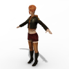 女-角色人体-角色-VR/AR模型-3D城