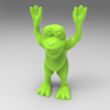 投降的青蛙-袖珍&收藏-3D打印模型-3D城