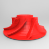 Impeller - rotor for Dyson turbine head-小工具-3D打印模型-3D城