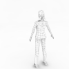 人物模型带骨骼-角色人体-女人-VR/AR模型-3D城