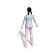 人物模型带骨骼-角色人体-女人-VR/AR模型-3D城