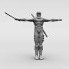 忍者-角色人体-角色-VR/AR模型-3D城