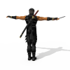 忍者-角色人体-角色-VR/AR模型-3D城