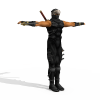 忍者-角色人体-角色-VR/AR模型-3D城