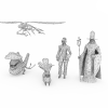 最终幻想10b-角色人体-角色-VR/AR模型-3D城