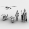 最终幻想10b-角色人体-角色-VR/AR模型-3D城