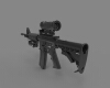 colt-canada-c7a2-c8a2-diemaco-军事-武器-工业CAD模型-3D城