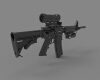 colt-canada-c7a2-c8a2-diemaco-军事-武器-工业CAD模型-3D城