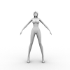 完美世界女角色造型-角色人体-角色-VR/AR模型-3D城