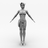 girls-角色人体-角色-VR/AR模型-3D城