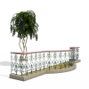 铁围栏-动植物-盆栽-VR/AR模型-3D城