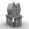 屋子-建筑-科幻-VR/AR模型-3D城