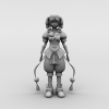 小女孩-角色人体-角色-VR/AR模型-3D城
