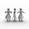 可爱莲衣女孩-角色人体-角色-VR/AR模型-3D城