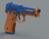 pistol-军事-枪炮-工业CAD模型-3D城