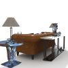 沙发茶几-家居-沙发-VR/AR模型-3D城