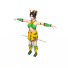 龙女1-角色人体-角色-VR/AR模型-3D城