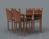 4_chairs-table-建筑-家具-工业CAD模型-3D城