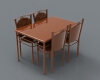 4_chairs-table-建筑-家具-工业CAD模型-3D城