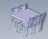 4_chairs-table-建筑-家具-工业CAD模型-3D城