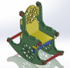 rocking-chair-建筑-室内-工业CAD模型-3D城