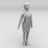 人物模型带骨骼-角色人体-女人-VR/AR模型-3D城