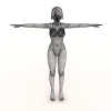 很漂亮的m-角色人体-角色-VR/AR模型-3D城