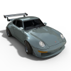 保时捷993 GT2的汽车-汽车-家用汽车-VR/AR模型-3D城