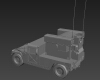 小型火箭车-汽车-军事汽车-VR/AR模型-3D城