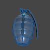 hand-grenade-军事-武器-工业CAD模型-3D城