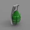 hand-grenade-军事-武器-工业CAD模型-3D城