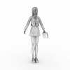 卡通提包MM-角色人体-角色-VR/AR模型-3D城