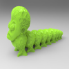 外星毛毛虫-袖珍&收藏-3D打印模型-3D城