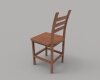 mohogany-chair-建筑-家具-工业CAD模型-3D城