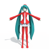 圣诞服初音-角色人体-角色-VR/AR模型-3D城