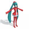 圣诞服初音-角色人体-角色-VR/AR模型-3D城