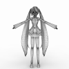 圣诞服初音-角色人体-角色-VR/AR模型-3D城